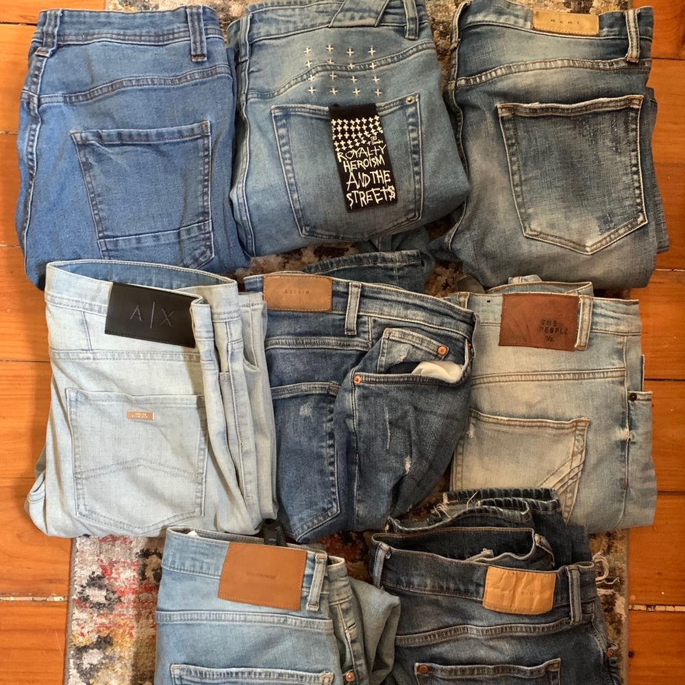 Designer & Mainstream Denim Jeans Bundle
